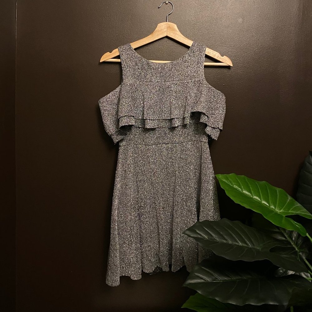 Sparkly black dress for a girl